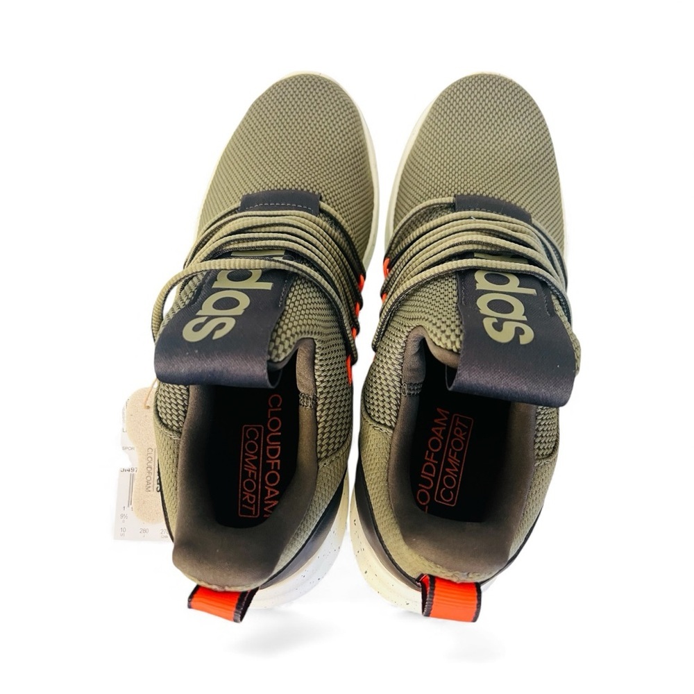 Adidas Lite Racer Adapt 7.0 slip-on running shoe in the Olive Strata Size 10 NWT - Picture 4 of 5